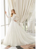 Classic Long Sleeves Beaded Lace Tulle Wedding Dress Classic Long Sleeves Beaded Lace Tulle Wedding Dress